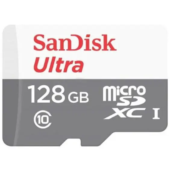 Sandisk Card de memorie SanDisk Ultra microSDXC SDSQUNR-128G-GN3MA, 128 GB, UHS-I, Clasa10 + Adaptor SD