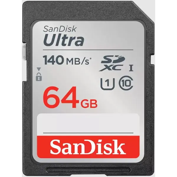 Sandisk Card de memorie SanDisk Ultra SDSDUNB-064G-GN6IN, SDXC, 64 GB, UHS-I U1, Clasa 10