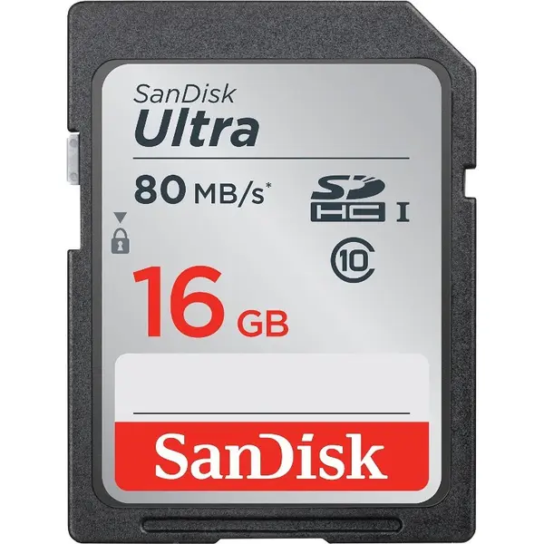 Sandisk Card memorie SanDisk SDHC Ultra 16GB UHS-I U1 Class 10 80 MB/s