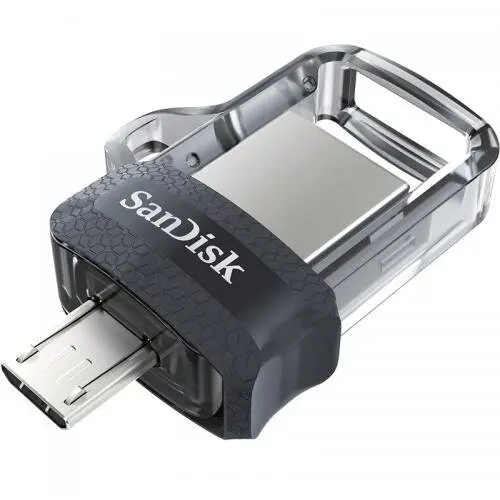 Sandisk Stick Memorie SanDisk Ultra Dual m3.0 128 GB, USB 3.0, Black-Silver