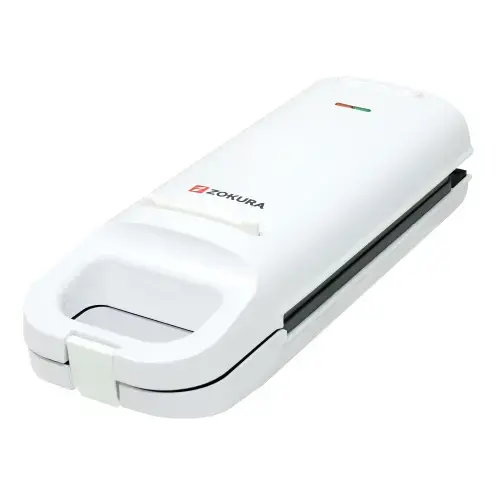 Sandwich-maker 2 in 1 Zokura Z1505, 750W, Placi grill sau vafe (Alb)