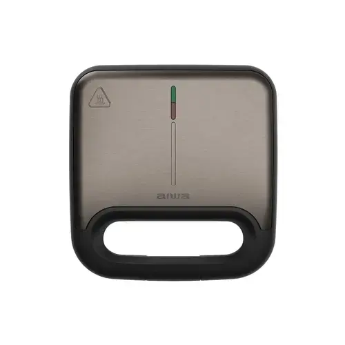Sandwich maker 3 in 1 AIWA ASM-750, 750W, placi detasabile antiaderente, sandwich, grill, waffle (Maro)