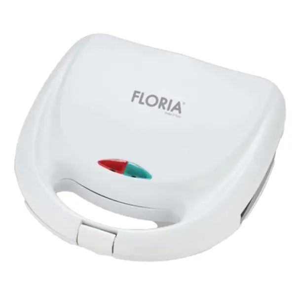 Sandwich Maker, Indicator Luminos, Invelis Exterior Rezistent la Caldura, Putere 750W, Alb