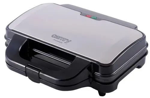 Sandwich maker XL Camry CR 3054, 1300 W, Placi anti-aderente, Picioare anti-alunecare (Argintiu/Negru)