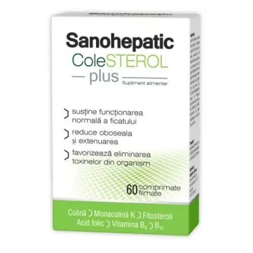 Sanohepatic Colesterol Plus, 60 comprimate filmate Zephyr Labs