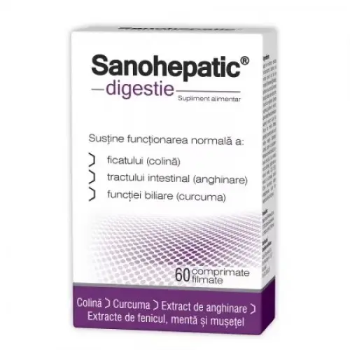 Sanohepatic digestie, 60 comprimate filmate Zephyr Labs