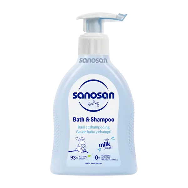 Sanosan Baby gel nutritiv de curatare pentru par si corp 200ml