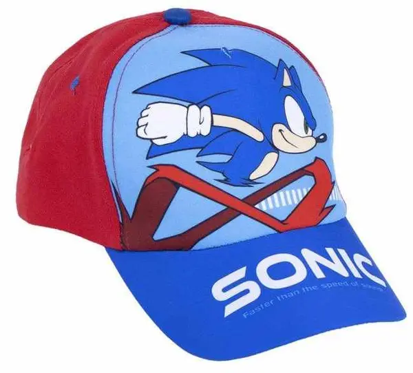 Șapcă cu cozoroc Cerda - Sonic, 53 cm, 4+, roșie