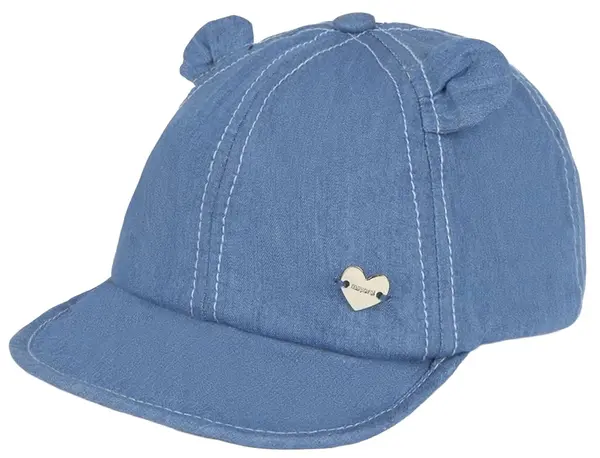 Șapcă cu cozoroc Mayoral - Cu urechi, denim, mărimea 46