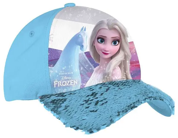 Șapcă cu cozoroc și paiete Disney - Frozen II, 4+, 53 cm