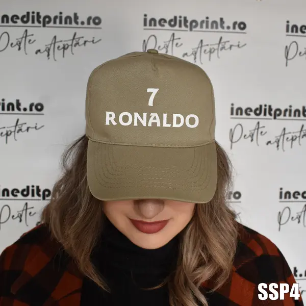 Sapca cu personalizare BRODATA pentru adulti SSP4 BOSTON, KHAKI