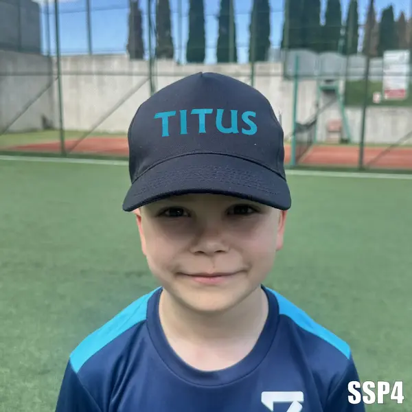 Sapca cu personalizare BRODATA pentru copii SSP4C BOSTON JUNIOR, NEGRU