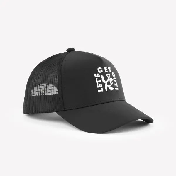 Șapcă de drumeție TRUCKER 500 Negru