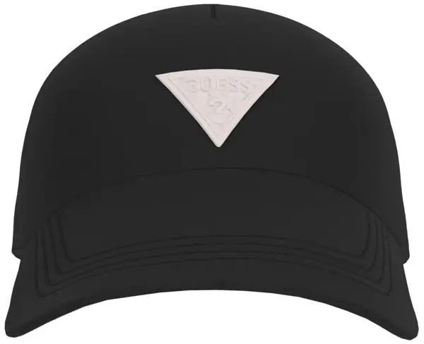 Șapcă de vară Guess - cu logo din cauciuc, neagră, L