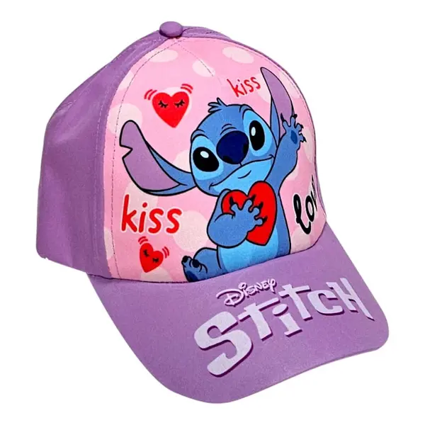 Sapca pentru fetite, multicolor, marimea 52 cm, Stitch Engros