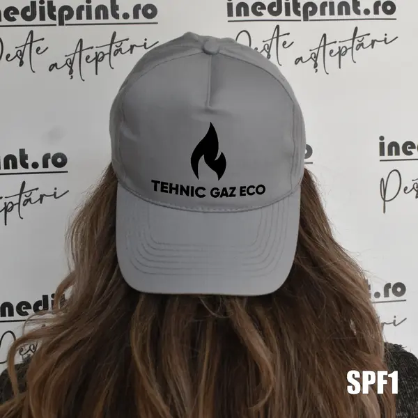 Sapca personalizabila cu LOGO sau TEXT - SPF1 BOSTON, GRI