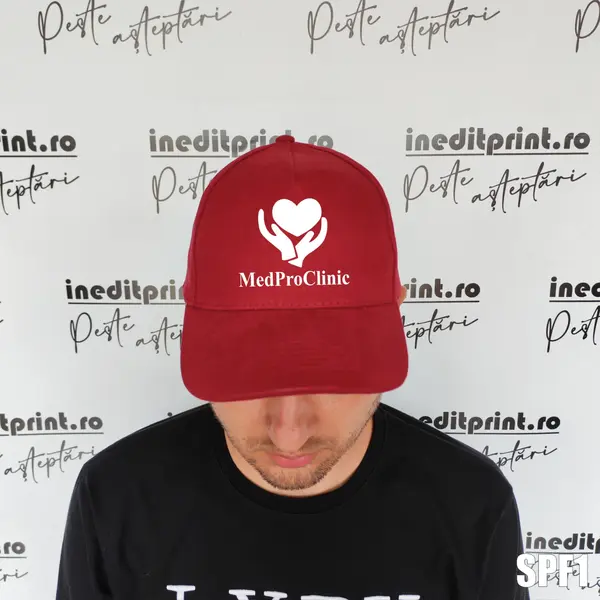 Sapca personalizabila cu LOGO sau TEXT - SPF1 MALFINI, BORDO