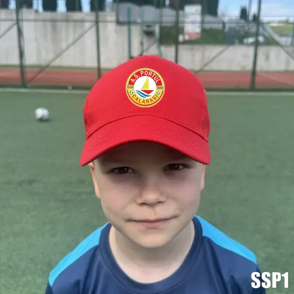 Sapca personalizabila pentru copii cu SIGLA SSP1C BOSTON JUNIOR, ROȘU