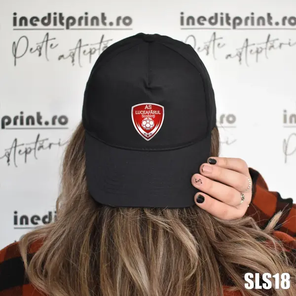 Sapca personalizata AS Luceafarul Scobinti SLS18 BOSTON, NEGRU