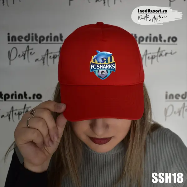 Sapca personalizata F.C. Sharks SSH18 BOSTON, ROȘU