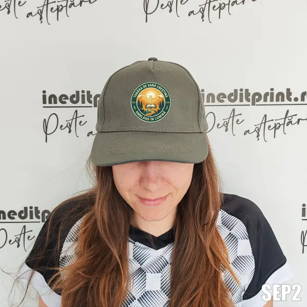 Sapca personalizata pentru adulti cu logo Tabara SEP2 Gri, MALFINI