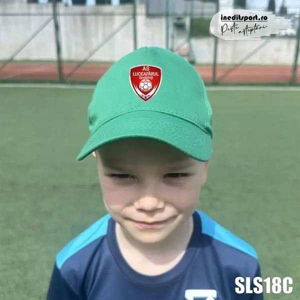 Sapca personalizata pentru copii AS Luceafarul Scobinti SLS18C BOSTON JUNIOR, VERDE