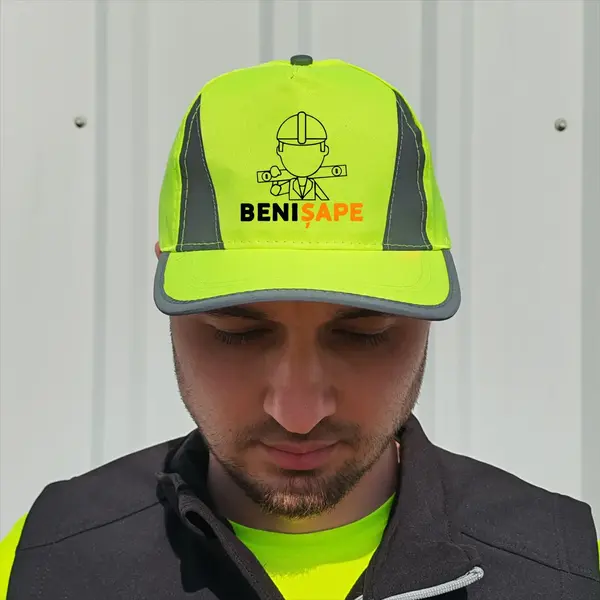 Sapca reflectorizanta Balder personalizabila Galben fluorescent