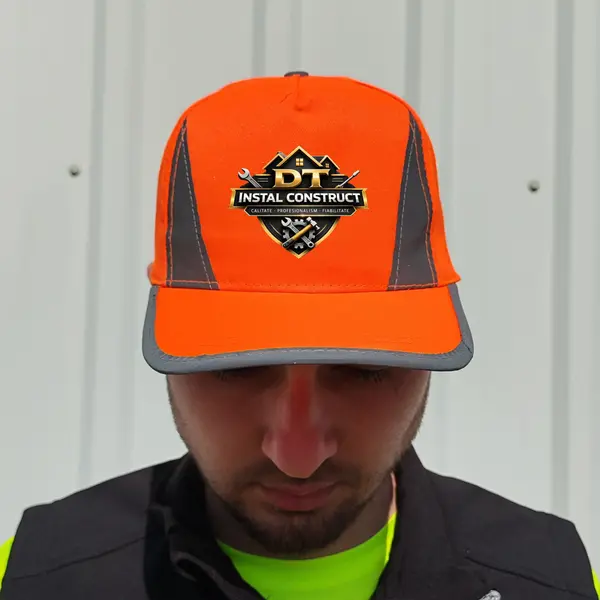 Sapca reflectorizanta Balder personalizabila Portocaliu fluorescent