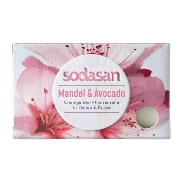 Sapun Bio cu Migdale si Avocado, 100 g, Sodasan, LaVera And Sante