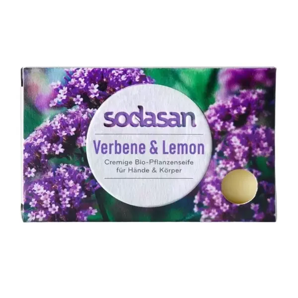 Sapun Bio cu Verbina si Lamaie, 100 g, Sodasan, LaVera And Sante