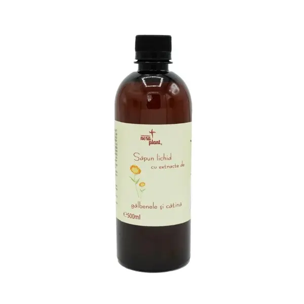 Sapun lichid cu galbenele si catina, eco, 500ml, Laboratoarele Nera Plant