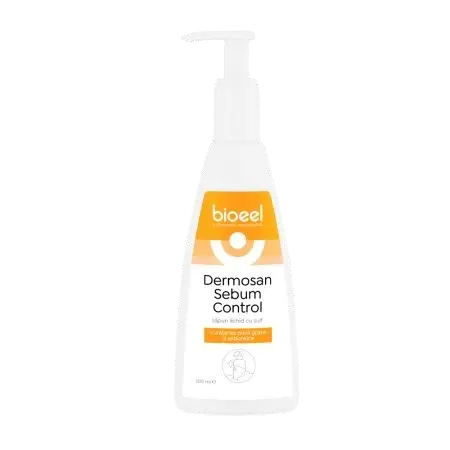 Sapun lichid cu sulf Dermosan Sebum Control, 200ml, Bioeel