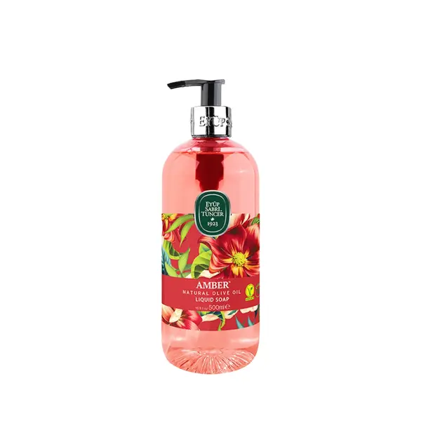 Sapun lichid cu ulei natural de masline, Amber, 500 ml, Eyup