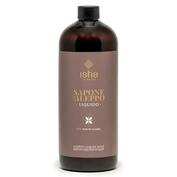 Sapun lichid de alep cu 25% ulei de dafin 1000ml Isha
