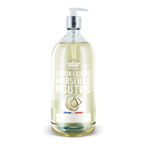 Sapun lichid de Marsilia neutru, 1l, Les Petites Bains de Provence