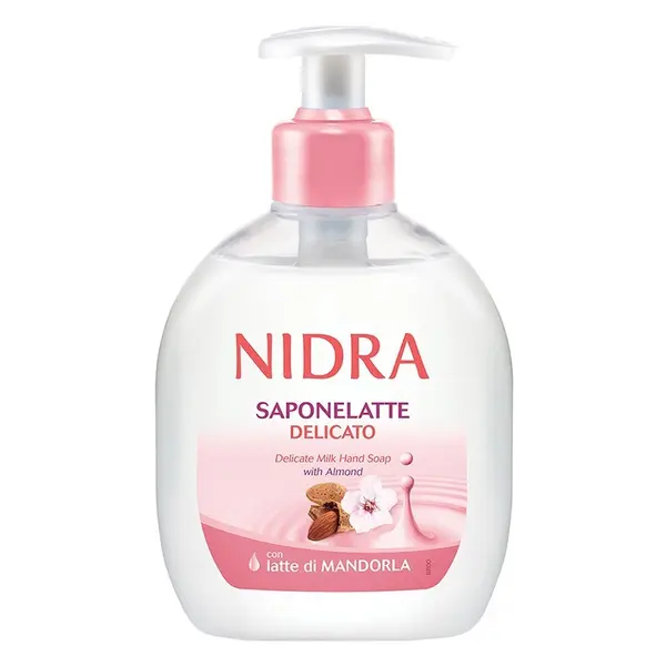 Sapun Lichid Nidra Saponelatte, cu Lapte de Migdale, 300 ml