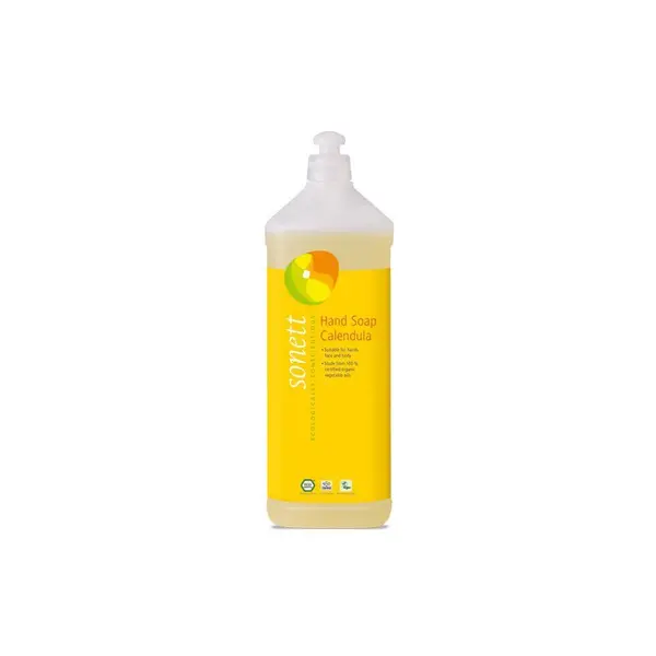 Sapun lichid pentru maini cu galbenele ecologic 1l Sonett