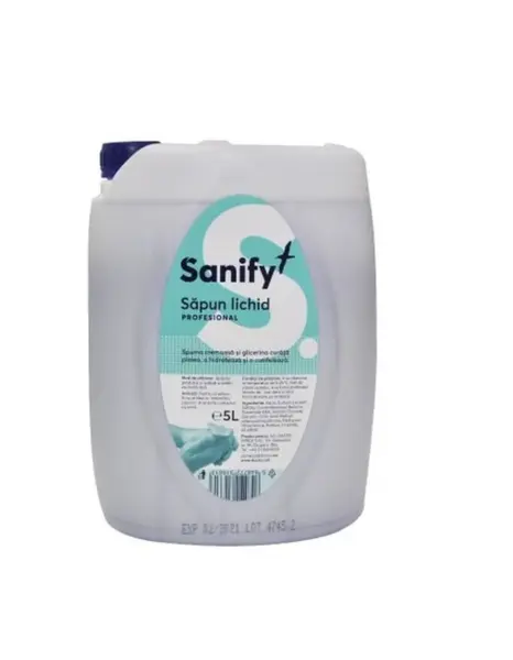 Sapun lichid pentru maini profesional cu glicerina Sanify 5 L Sapun lichid pentru maini profesional cu glicerina Sanify 5 L