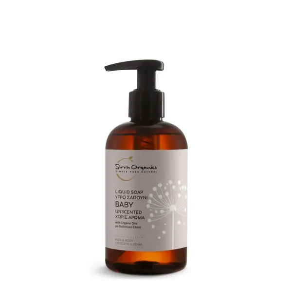 Sapun lichid pentru piele sensibila, 250ml, Sirra Organics