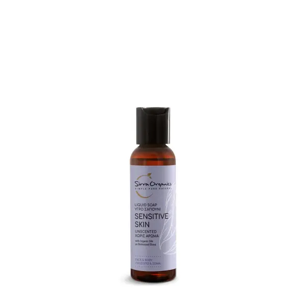 Sapun lichid pentru piele sensibila, 60ml, Sirra Organics