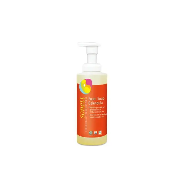Sapun lichid spumant cu galbenele pentru copii ecologic 200ml Sonett