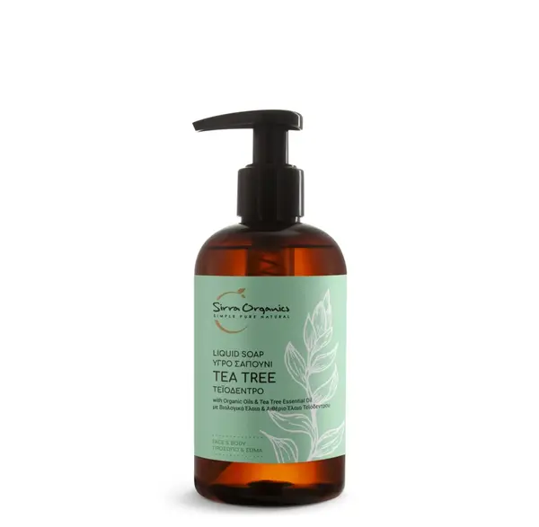 Sapun lichid Tea Tree, 250ml, Sirra Organics