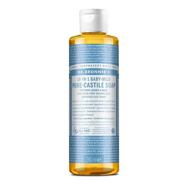 Sapun organic de Castilia 18-in-1, Baby (Lichid) - 240 ml