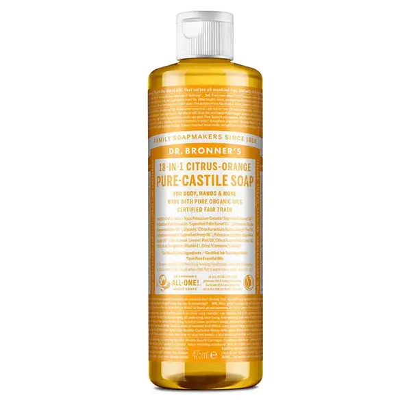 Sapun Organic de Castilia 18-in-1, Citrice (Lichid) - 475 ml