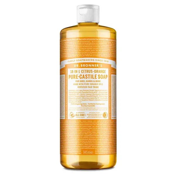 Sapun Organic de Castilia 18-in-1, Citrice (Lichid) - 945 ml
