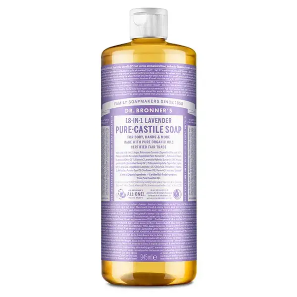 Sapun Organic de Castilia 18-in-1, Lavanda (Lichid) - 945ml