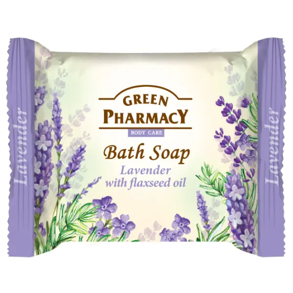 Sapun solid Lavanda si Ulei de Seminte de In, Green Pharmacy | 100 g