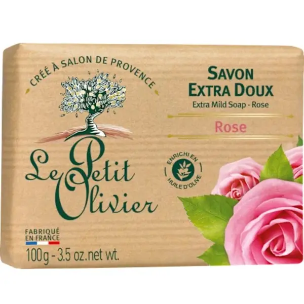 Sapun Solid Le Petit Olivier, Trandafir, 100 g