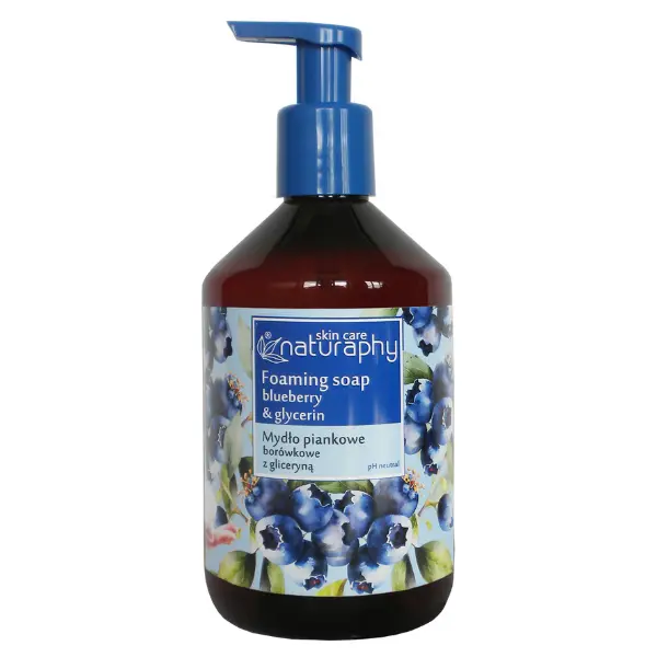 Sapun-spuma Afine si Glicerina Naturaphy, Blux | 500 ml
