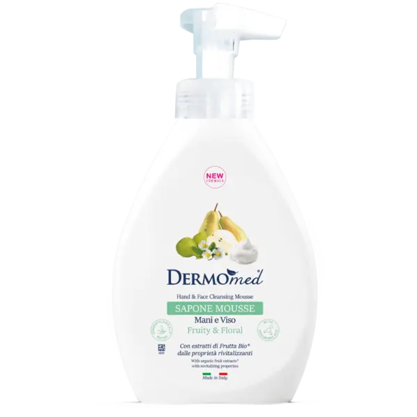 Sapun spuma pentru maini si fata Fructat si Floral, 500ml, Dermomed